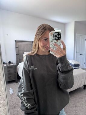 Quiet Storm — Gray Crewneck